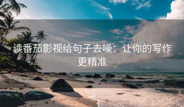 读番茄影视给句子去噪：让你的写作更精准