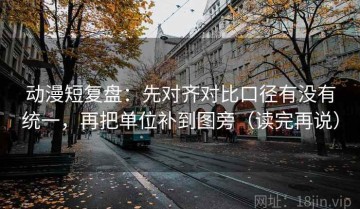 动漫短复盘：先对齐对比口径有没有统一，再把单位补到图旁（读完再说）
