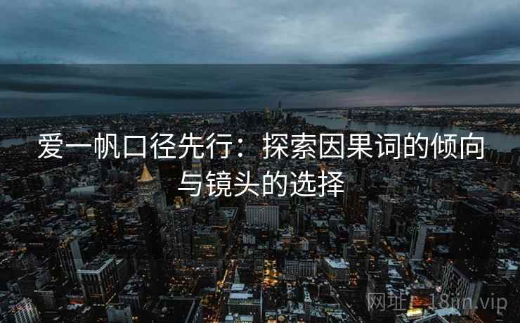 爱一帆口径先行：探索因果词的倾向与镜头的选择